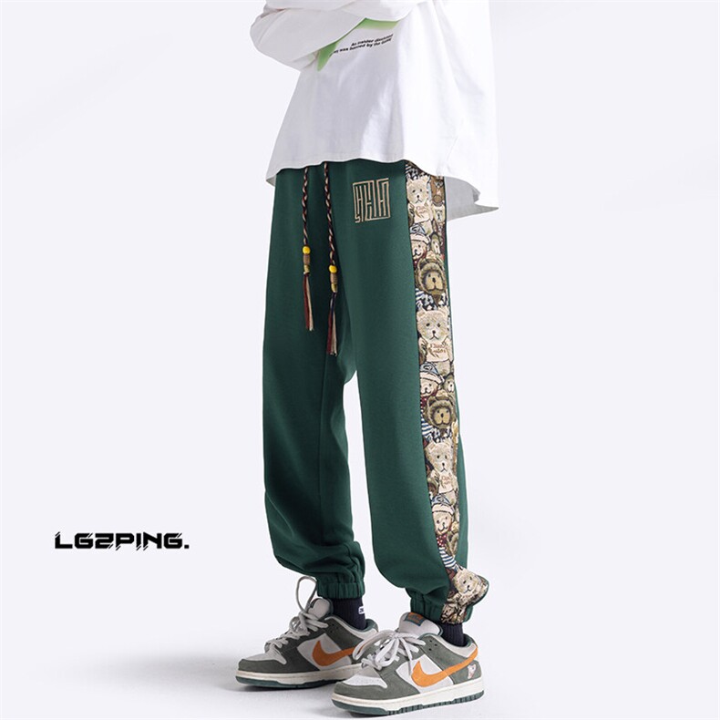 2026HK23478改长春季新款无影墙小熊卫裤M-5XHK23618-特P30，男装休闲裤，电商A022