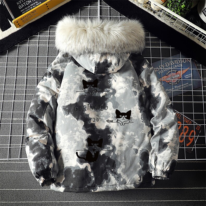 MC49095-P135日系潮衣男大码派克服男工装服外套袄,男装棉衣,电商A040A