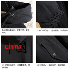 JK41189-P85加棉款-P115纯棉连帽夹克男士大码工装夹克男砖墙，男装夹克，电商A040A