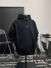 XZ809A/5WW03/P65/控78华棉设计感连帽印花卫衣，男装卫衣，星座809A(原222-1)