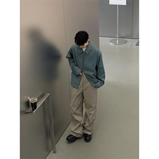 【有货】cleanfit蓝色短款外套男高级感痞帅行政夹克Y165HH-特P55，男装夹克，星座1007（原301D）
