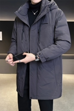 标50绒店主风冬季男士中长款连帽羽绒服保暖外套9919-P275，男装羽绒服，电商B338