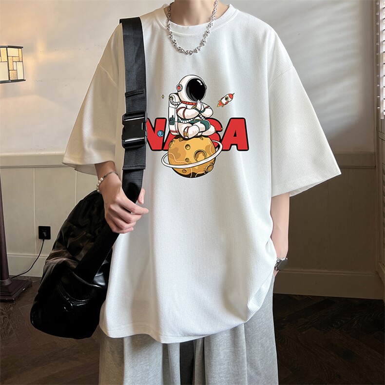 华夫格t恤男短袖男大码五分袖 酒店风 HT73289-P22图片