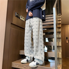 痞帅宽松垂感长裤子男秋季新款美式扎染脏脏裤K2559*P35控58，男装休闲裤，星座227-1