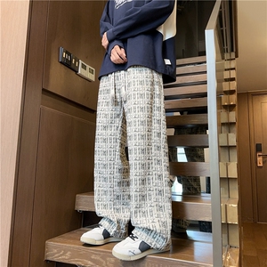 痞帅宽松垂感长裤子男秋季新款美式扎染脏脏裤 K2559*P35控58图片