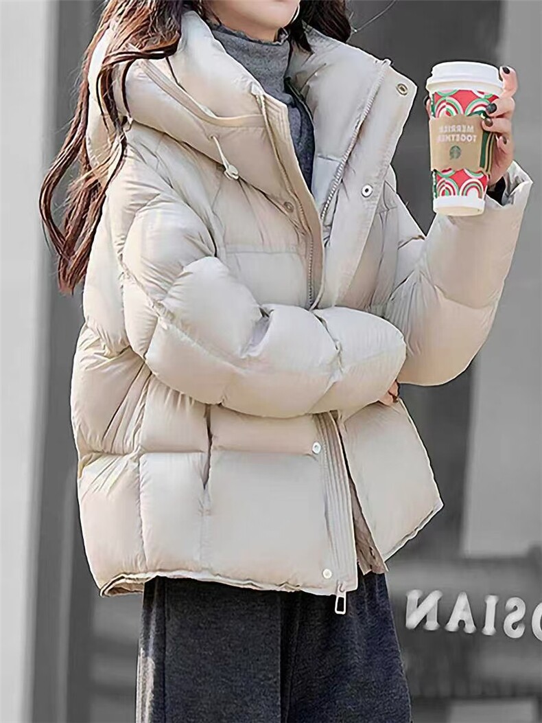 女士羽绒服女2025年冬季新款气质短款超好看加厚外套，女装棉衣/棉服，牛米欧羽绒服工厂店