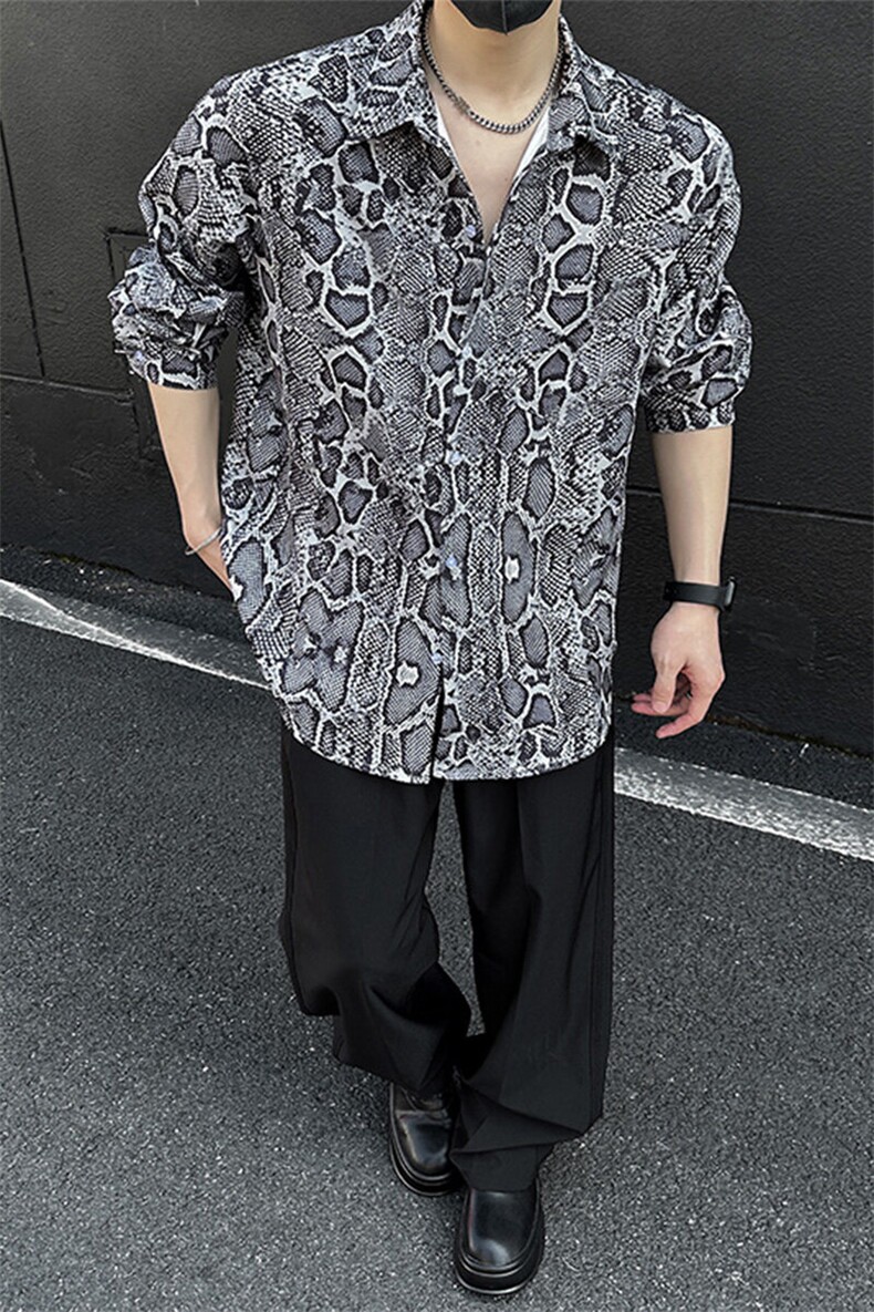 美式高街宽松衬衫潮流休闲上衣A086-CS2210-P40,男装衬衫,电商基地A086