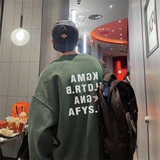 特P25控48秋冬新款男士圆领卫衣宽松休闲日常百搭上衣WQ2437，男装卫衣，电商B370