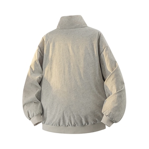 90%绒夹克式羽绒服男立领休闲加厚白鸭绒外套YR007-P205图片