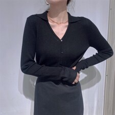 V领小衫，其它，驿谷