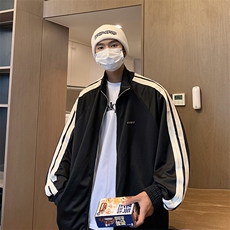 F135-P40春季新款潮牌百搭休闲上衣美式复古立领运动夹克男外套，男装夹克，星座512-6