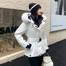 【】现货冬加厚保暖狐狸毛冲锋衣羽绒服2B153/023/P425/K505，女装羽绒服，2B153