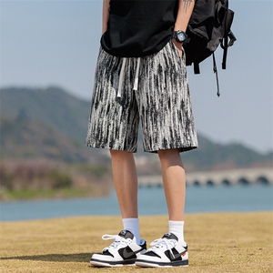K207-P32 控49 新款现货夏季提花男士休闲短裤图片