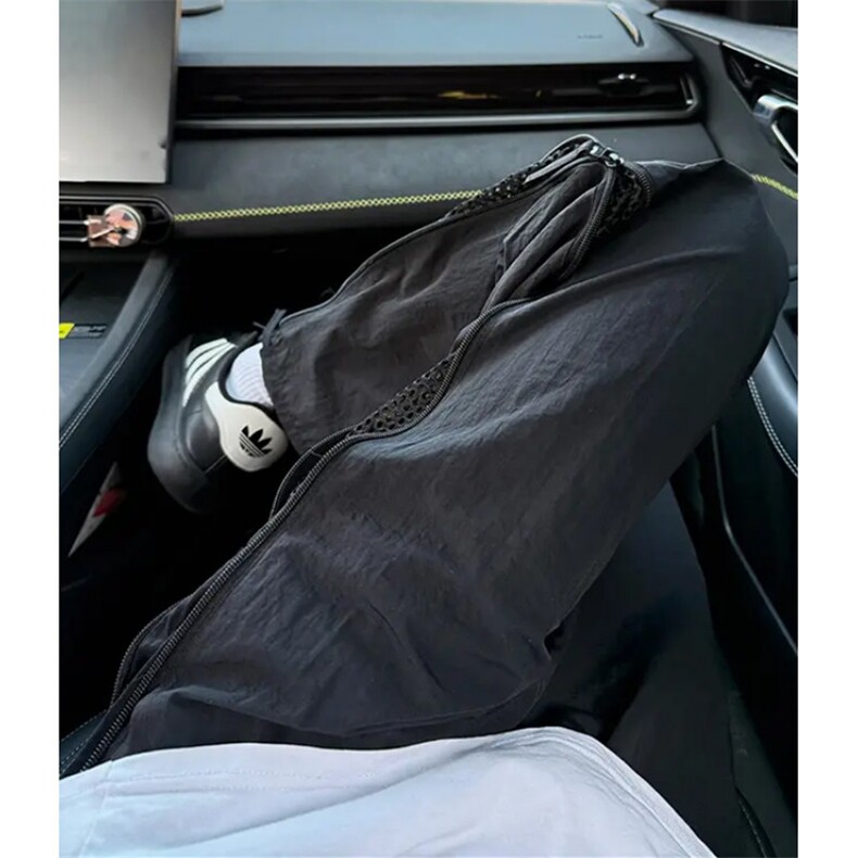 WE1625-P40网眼冰丝速干裤子男夏季薄款侧边拉链工装裤登山裤子，男装工装外套，电商B323A