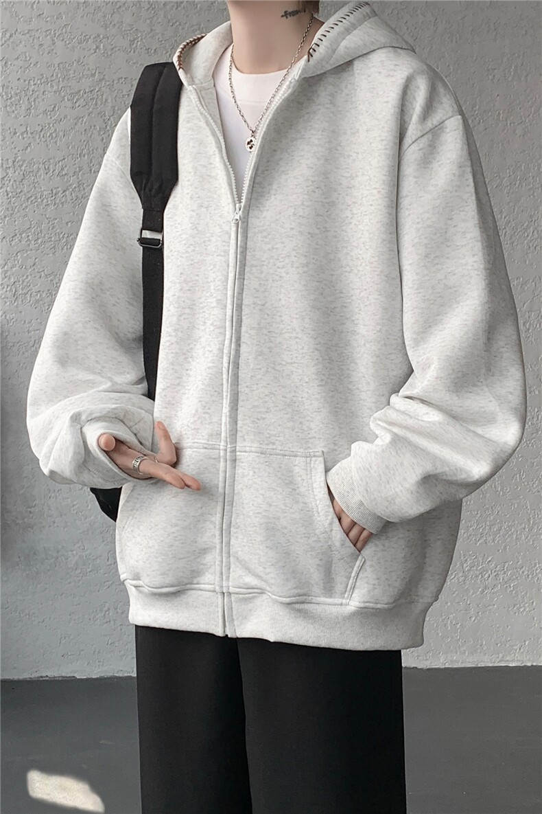 3XL-S基础百搭拉链开衫卫衣男休闲外套小心机WY45-P58400g,女装短外套,电商D206-1