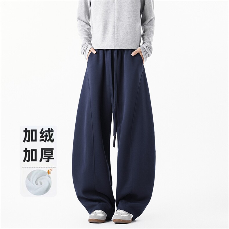 B258-K2939加绒45控98抖音品质弯刀卫裤65%棉35%聚酯纤维,男装休闲裤,电商B258