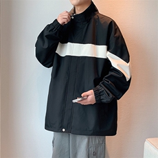 新款现货户外双面穿立领夹克男冲锋衣外套JK901-P75，男装夹克，星座1204-3