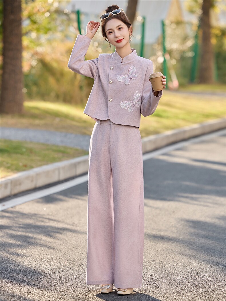 2026春季新款淑女气质御姐炸街两件套套装,女装套装/套裙,伊仟回