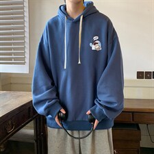 纯棉连帽卫衣男大码运动帽衫宽松薄WY2239-P35加绒款-P40，男装卫衣，电商A040
