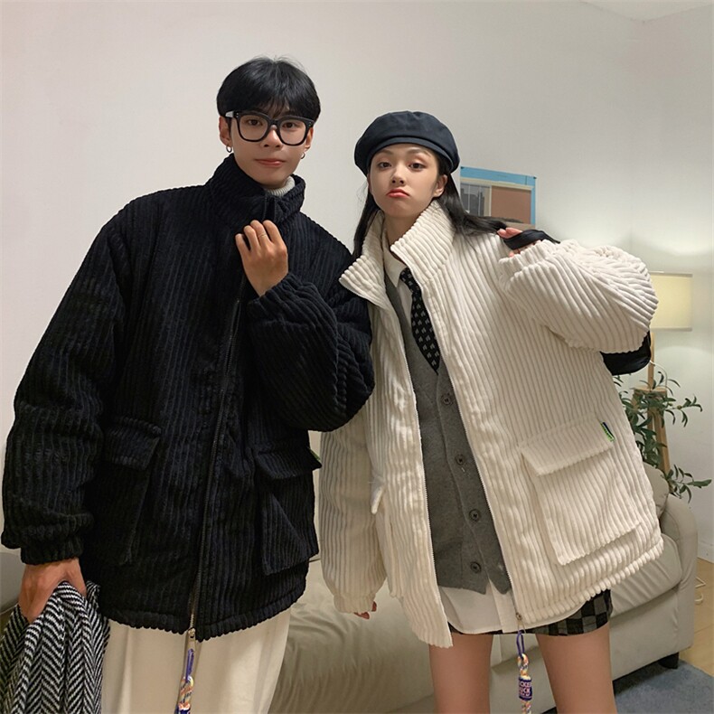 1506/MY33/P85灯芯绒oversize冬季纯色加厚男女宽松棉衣外套1,男装棉衣,星座1506