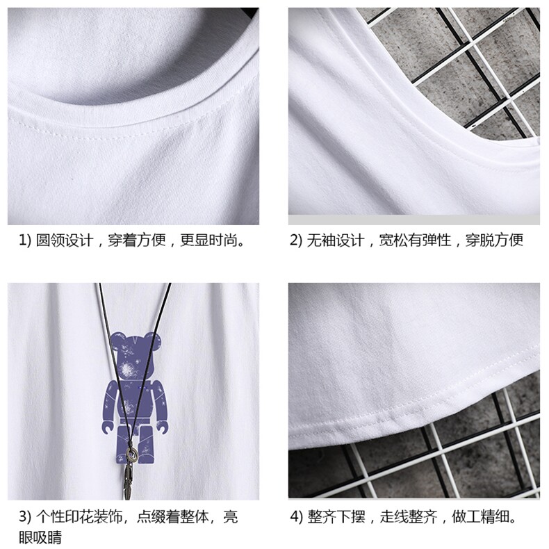 BX25242-P20港风运动汗背心男大码汗衫男无袖T恤男网格,男装T恤,电商A040A