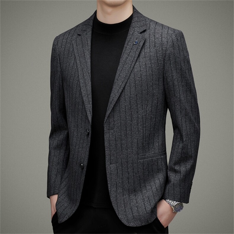 DJ3391钱塘2020-3秋冬季新款百搭商务休闲中年男士西服外套P147,男装西服,钱塘207-3