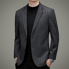 DJ3391钱塘2020-3秋冬季新款百搭商务休闲中年男士西服外套P147，男装西服，钱塘207-3