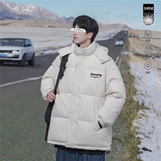山系新标白鸭绒连帽时尚字母印花羽绒服A247-YR361P225控298，男装羽绒服，电商A247