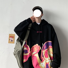 【】A003-HW3125-P58新款炫彩印花时尚连帽卫衣几物2，男装卫衣，电商A003