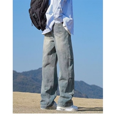 1506-1/KK301牛仔/P44字母牛仔裤嘻哈ins潮高街潮流痞帅长裤男，男装牛仔裤，星座1506-1