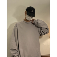 中性款秋季新款德克绒圆领长袖卫衣宽松打底衫A316-1-Y94P40控58，男装T恤，星座906（原电商a316-1）