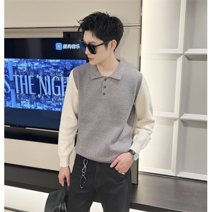 B353 MY849 P68 L-3XL 咖色冬季男士常规版型潮版针织衫套头毛体图片
