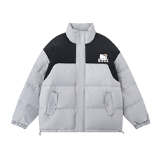 白底23冬季时尚百搭宽松字母印花棉服外套TPMY64301特批P85控138，男装棉衣，电商A268-1