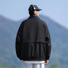 外套男韩版潮流宽松百搭纯色日系帅气2024秋冬ins夹克W6105-P56，男装夹克，星座412-3