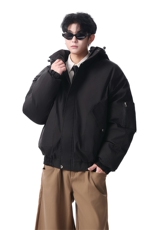 棉服男冬季新款港风宽松连帽棉衣MF9006-P90，男装棉衣，星座214-3