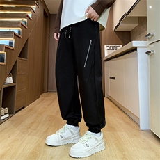 2025新款休闲工装阔腿裤男式百搭户外运动裤-K6601-P40，男装工装外套，星座1105-2