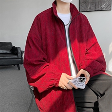 现货JK10071-特批55夏季大码灯芯高品质夹克外套宽松情侣上衣，男装夹克，电商A059