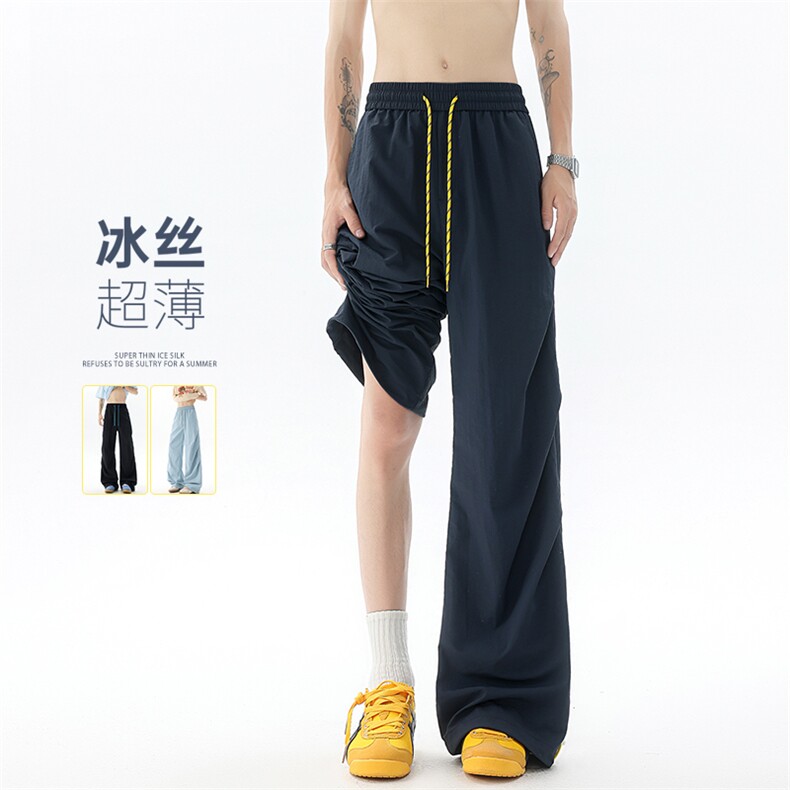 冰丝休闲裤5X2016-TP4068日系休闲百搭直筒可束脚运动长裤，女装休闲裤，电商A102