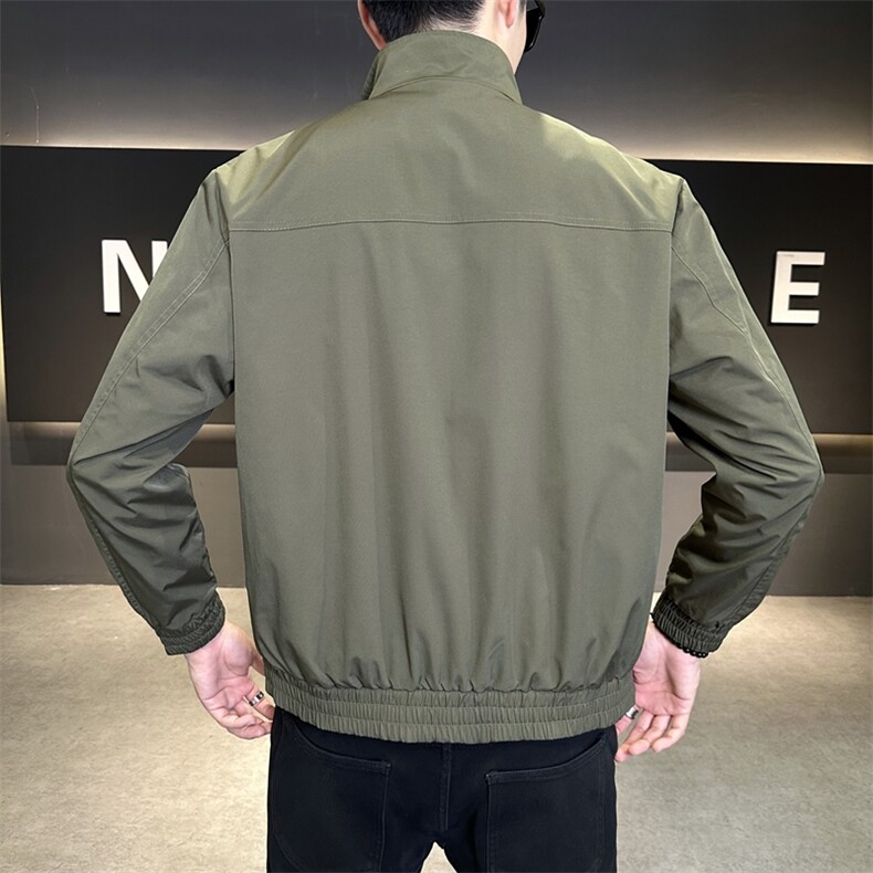 秋装外套行政上衣潮牌痞帅休闲立领工装夹克JK9213P90控138,男装夹克,星座914