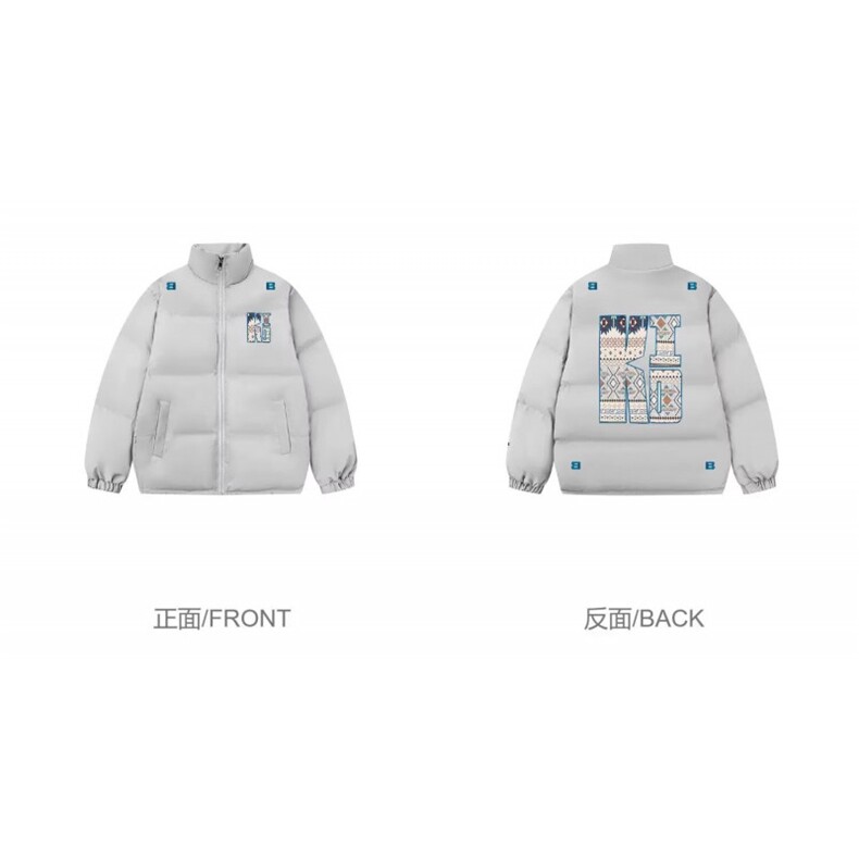 1506-1/M90021/P89美式复古刺绣字母立领棉服运动宽松保暖情侣,男装棉衣,星座1506-1