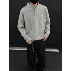主推美式秋冬亨利领套头毛衣打底针织衫男CP17-特p45，男装针织衫/毛衣，电商B371