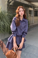 现货绿色休闲衬衫连衣裙2C052-3399-P135-K198，女装连衣裙，2C052