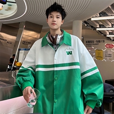 ！2023秋冬新款男士学院风夹克潮流撞色学生外套JKTJ001特P55，男装夹克，电商B220