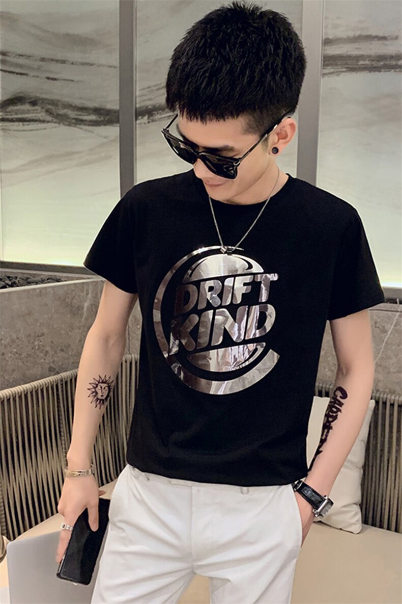TX-T15男士短袖T恤2021新款春夏装网红社会小伙,男装T恤,星座102A（原电商D309-1）