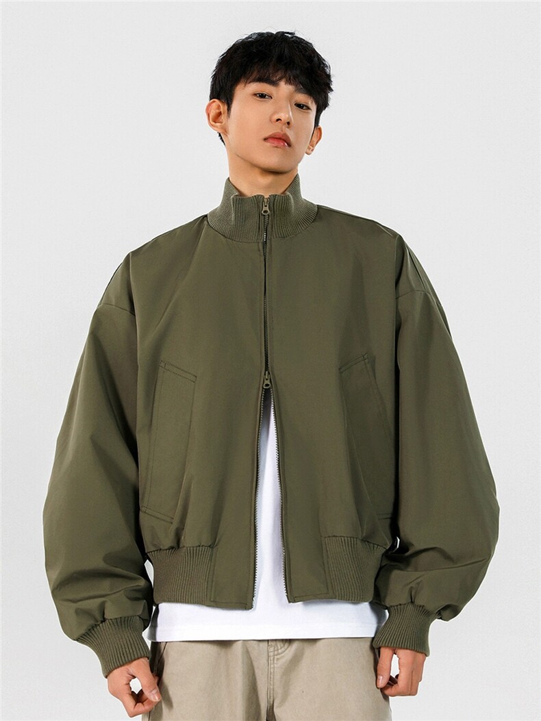 JK741-M-3XL-P45-现货-美式cleanfit短款飞行员夹克立领外套,男装夹克,星座1811B