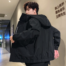男连帽春秋薄款夹克外套5032-1_1886P65，男装夹克，星座1516-1
