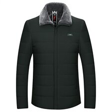 6803/P80爸爸棉衣中老年翻领加绒加厚棉袄男老人棉服父亲外套，男装棉衣，星座1216（原钱塘722）