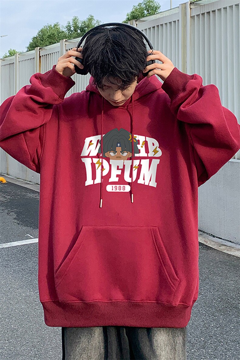 ！连帽圆领卫衣男装港风帽衫男LM86-P35,男装卫衣,电商B367
