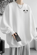 华棉内景秋冬港风宽松圆领卫衣男重磅WY00708/P35加绒P45，男装卫衣，电商B316