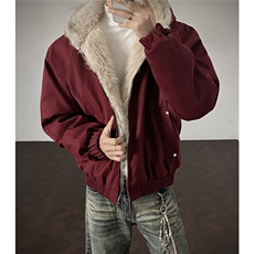 现货螺纹拼接座山雕棉服美式连帽重磅情侣外套A170-M911-P138，男装棉衣，电商A170
